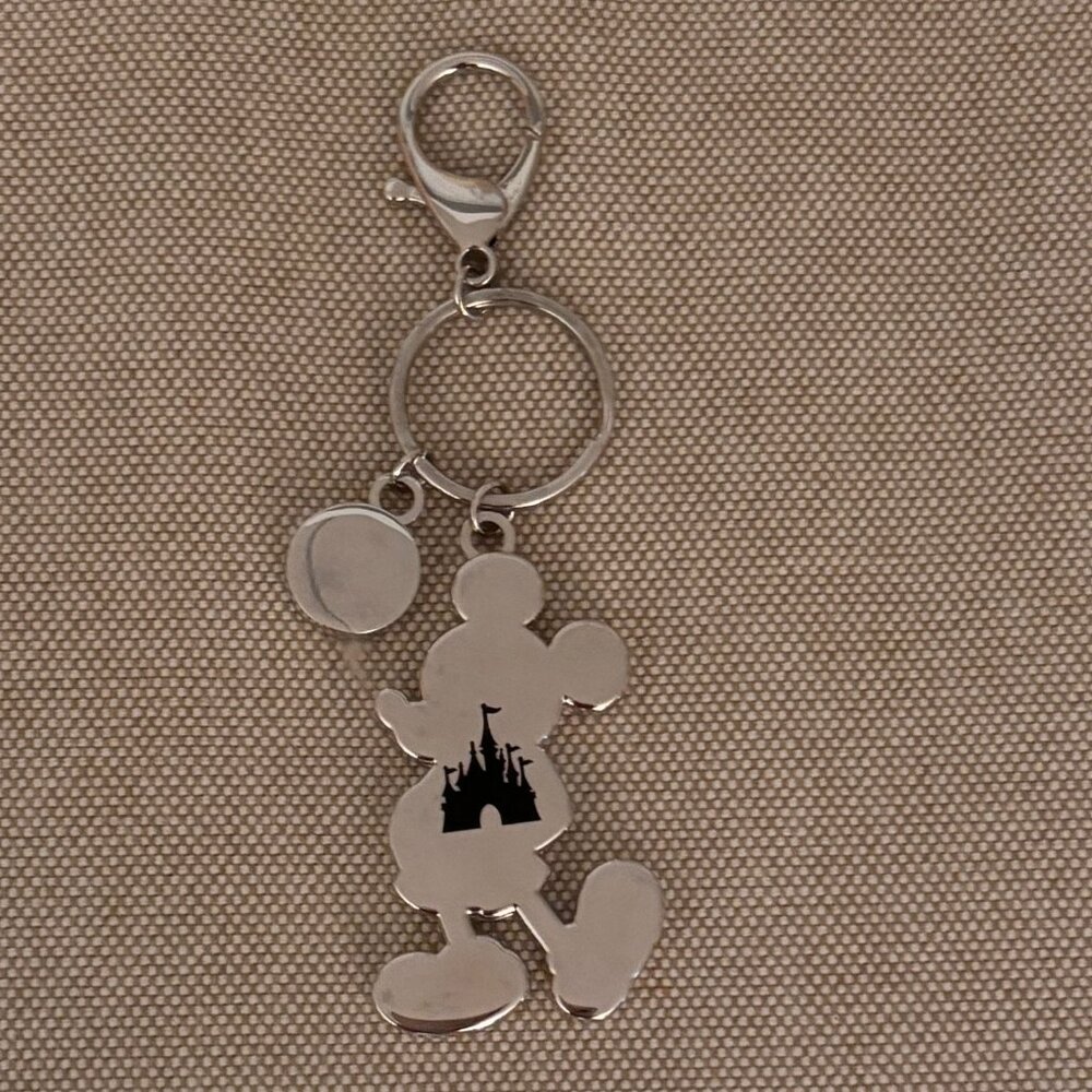 2 Disney Mickey Rainbow Keychains, Bag Charms Set of 2 Unused - Picture 2 of 3